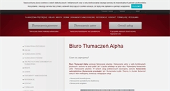 Desktop Screenshot of biuro-tlumaczen.tv
