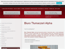 Tablet Screenshot of biuro-tlumaczen.tv